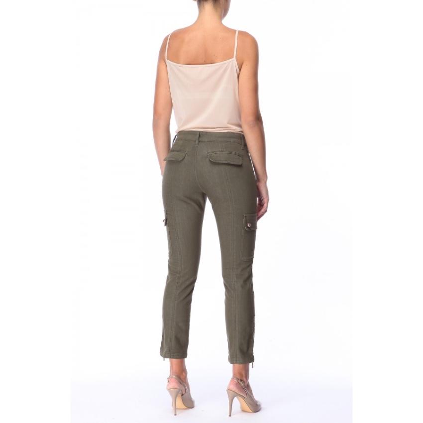 Escada Cropped Khaki Jeans