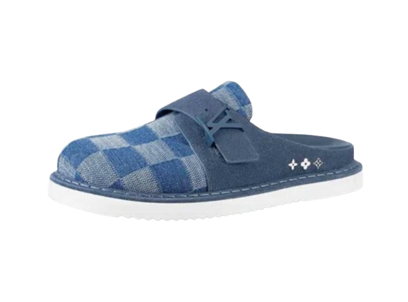 Louis Vuitton Damier Suede Easy Mule