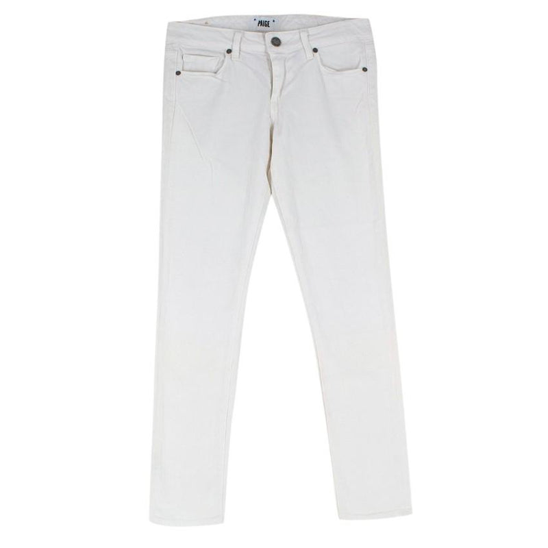 Paige White Denim Skyline Ankle Peg Jeans