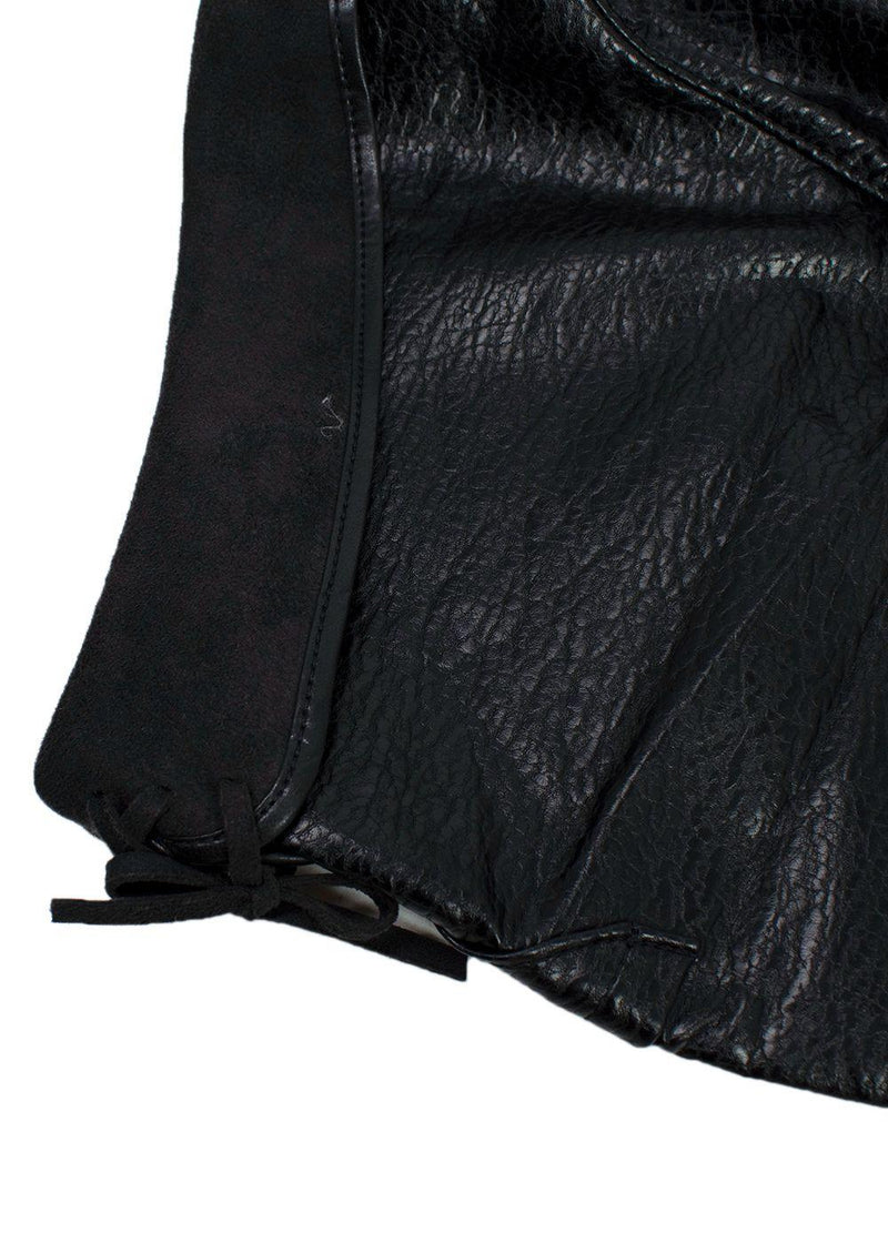 Philosophy Di Lorenzo Serafini Faux Leather Shorts