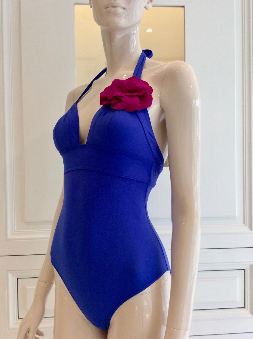 Carizzi Couture Fleur Royal Blue One-Piece