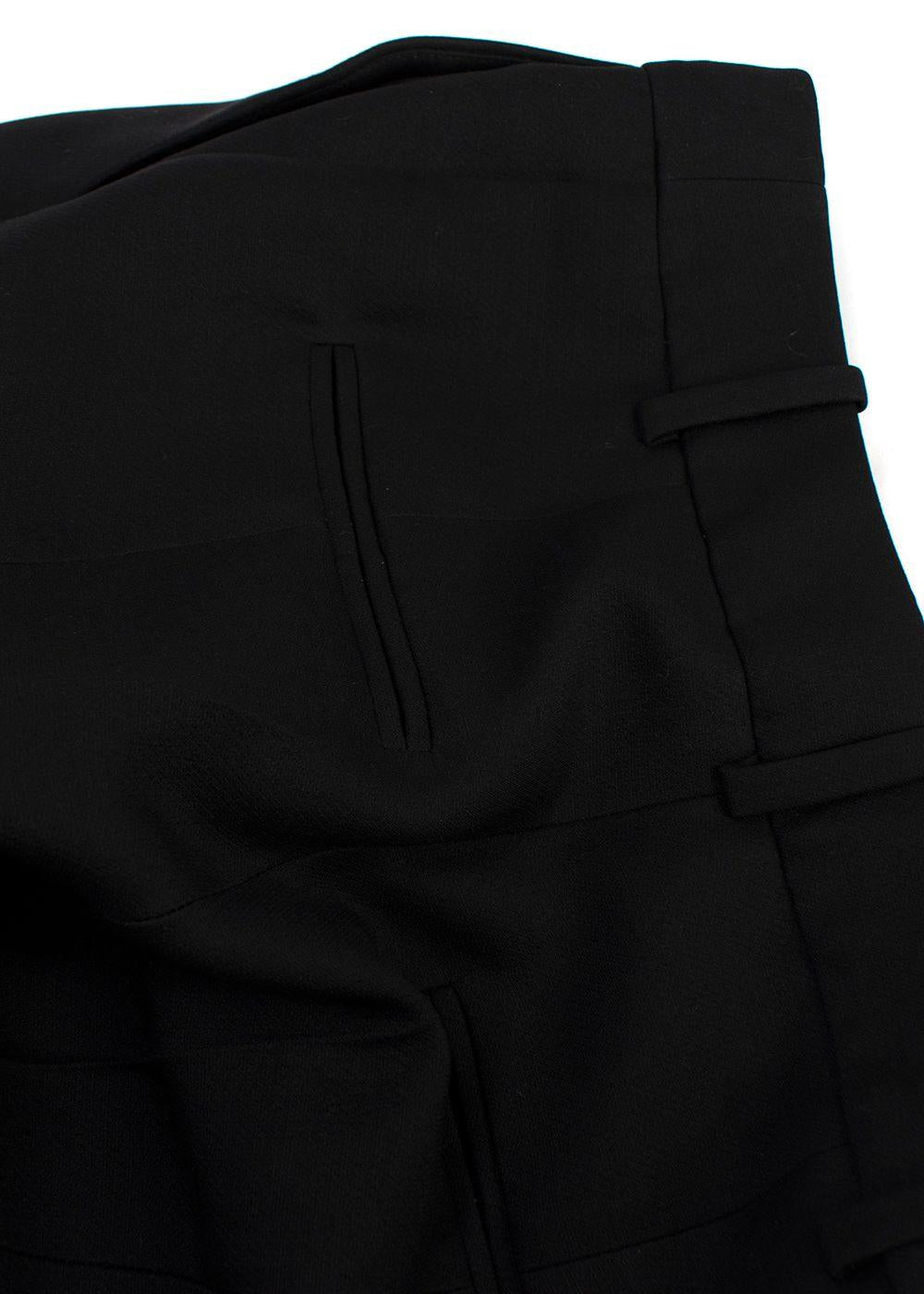 Valentino Black Tailored Cropped Trousers
