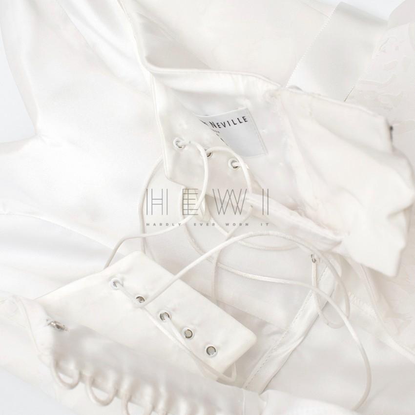 Suzanne Neville Cabianca Ivory Silk Organza Wedding Dress