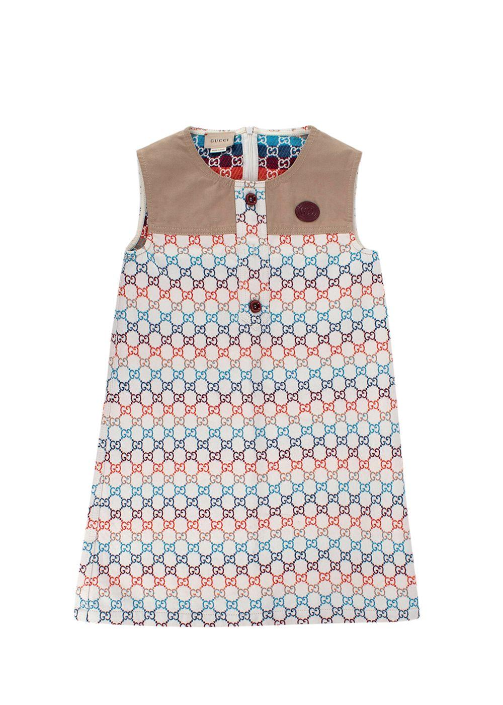Gucci Kids Multi-coloured Jacquard Dress