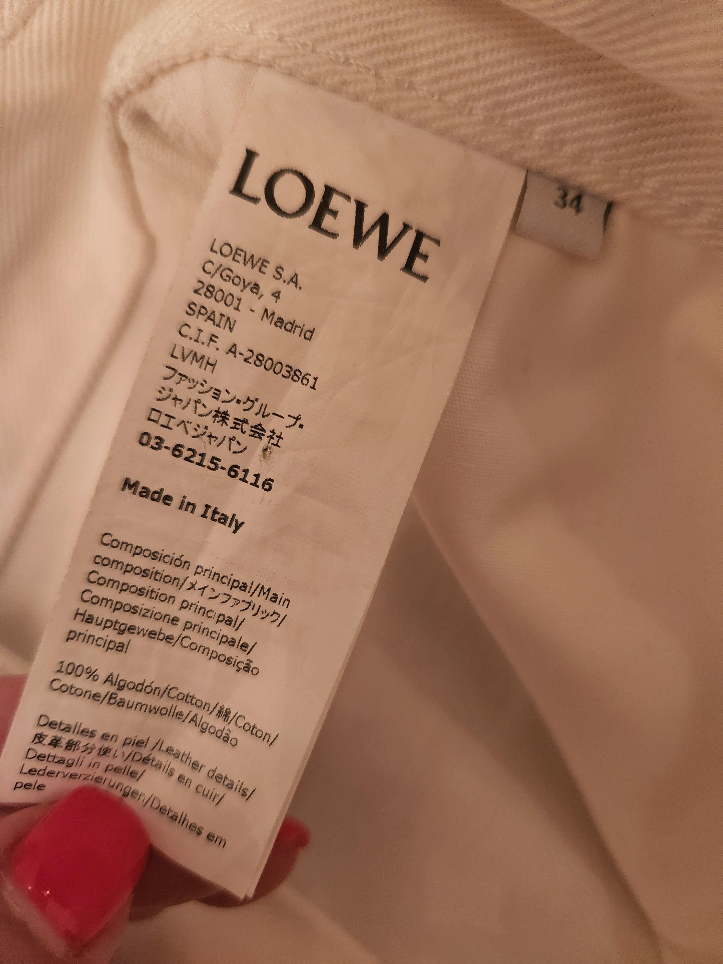 white Asymmetric-Hem Jean