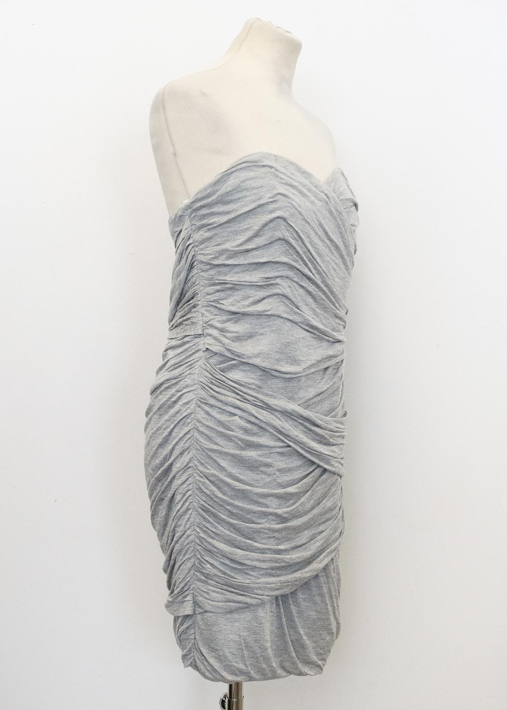 Camila and Marc Grey Strapless dress