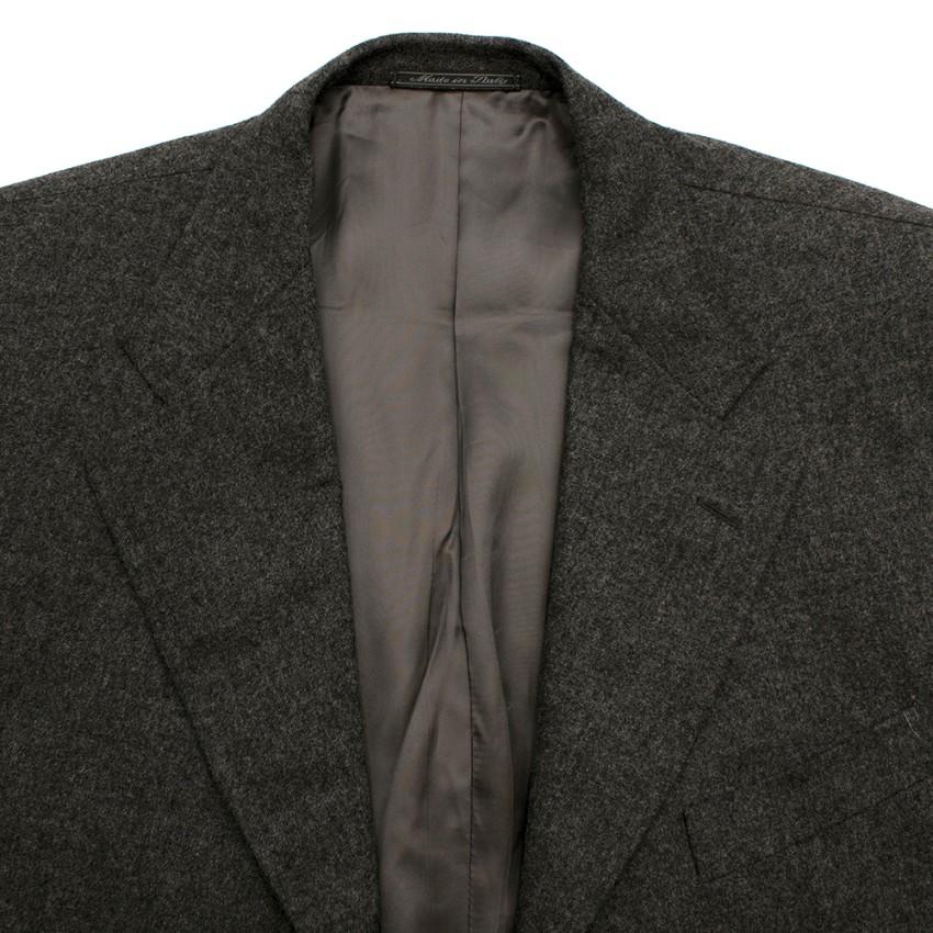 Corneliani Men's Grey Virgin Wool Single Breasted Suit