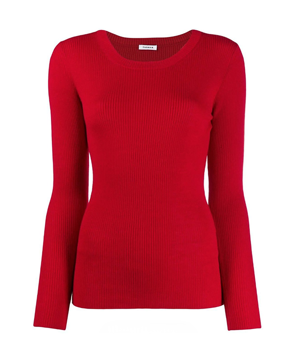 P.A.R.O.S.H. Wool Slim-fit Ribbed Open Back Jumper