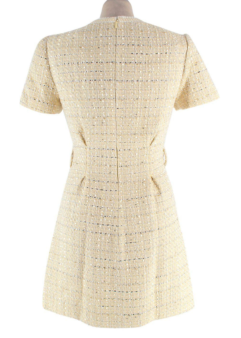 Self Portrait Yellow Boucle Mini Dress