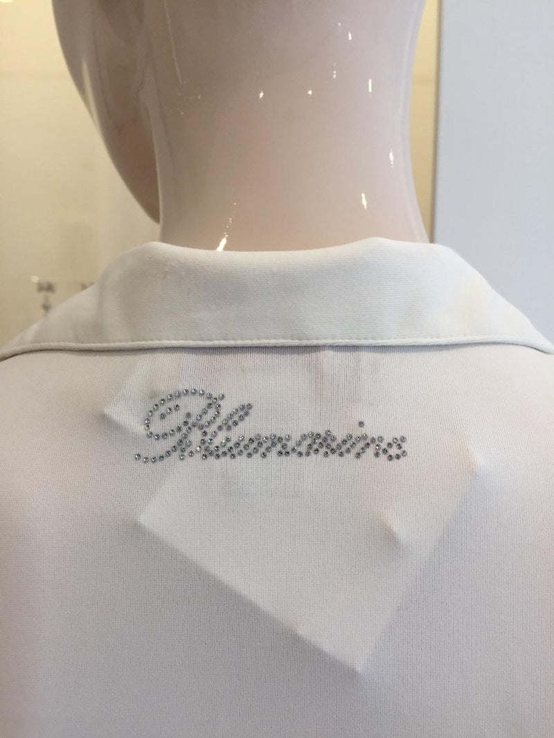 Blumarine Hand Painted & Embroidered Floral Top