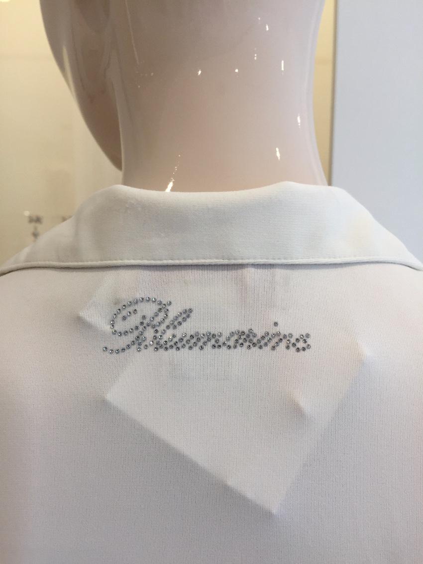 Blumarine Hand Painted & Embroidered Floral Top