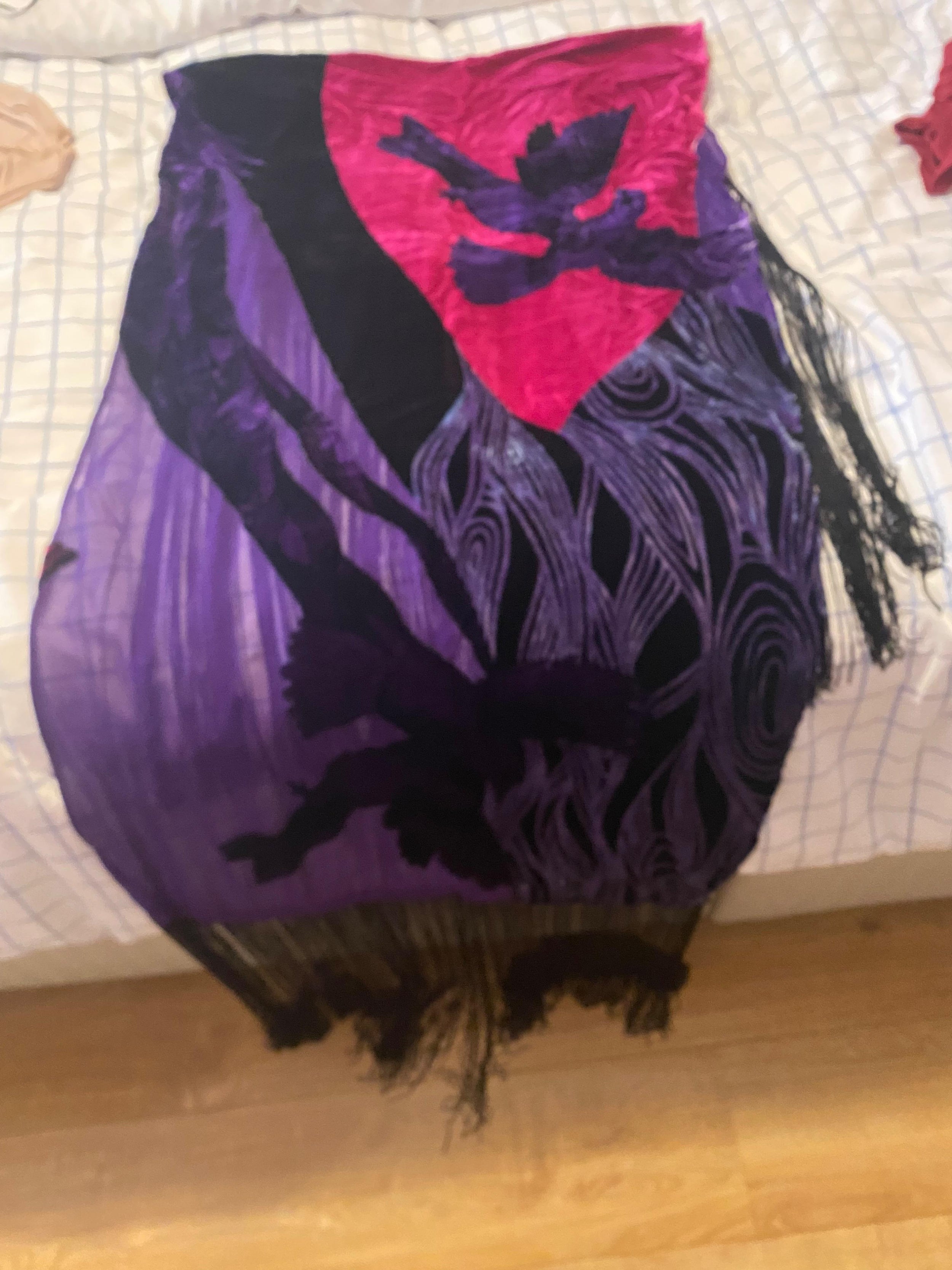 Joop Velvet Maxi Dress And Shawl