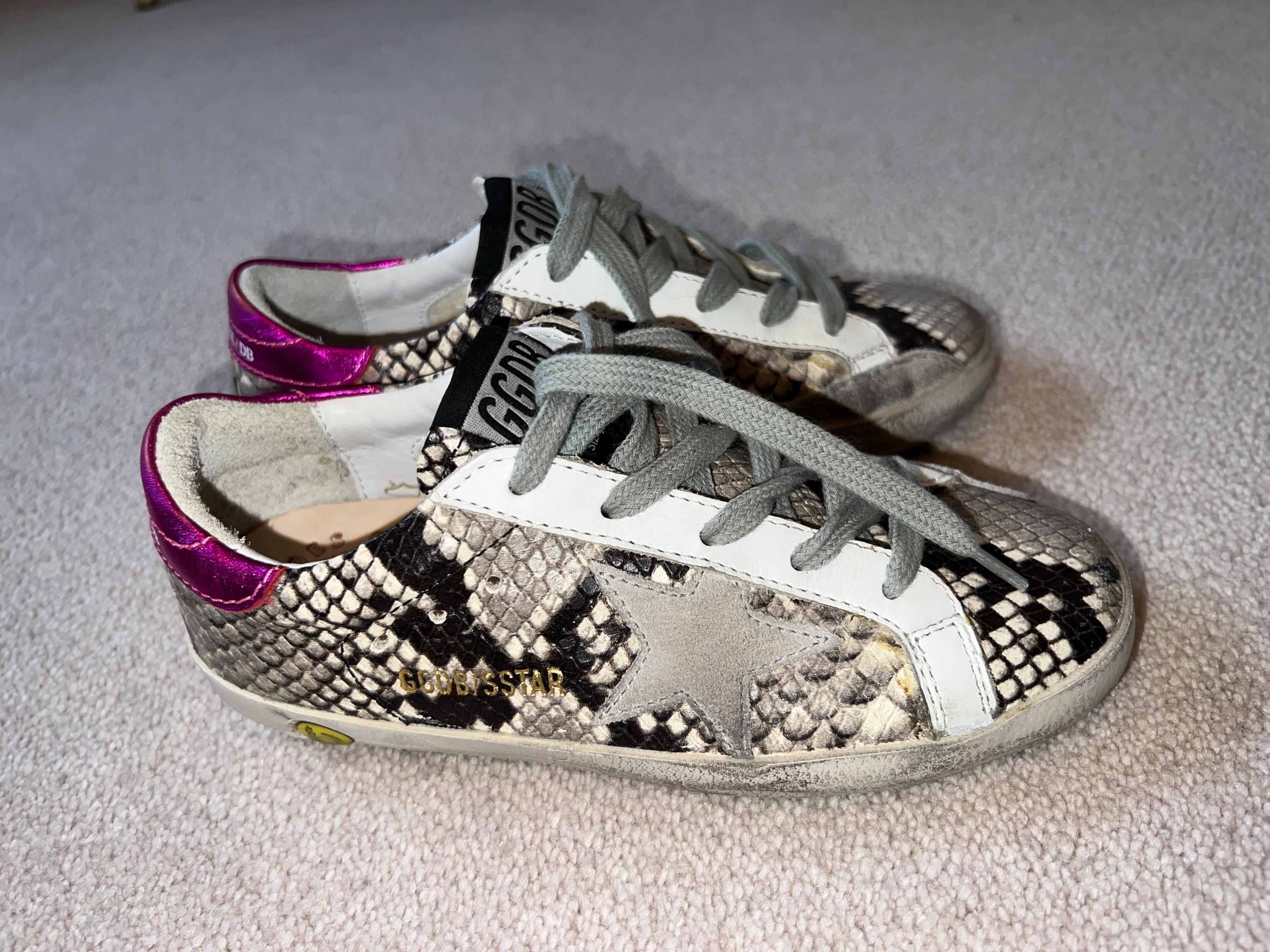 Python Printed Superstar Sneakers