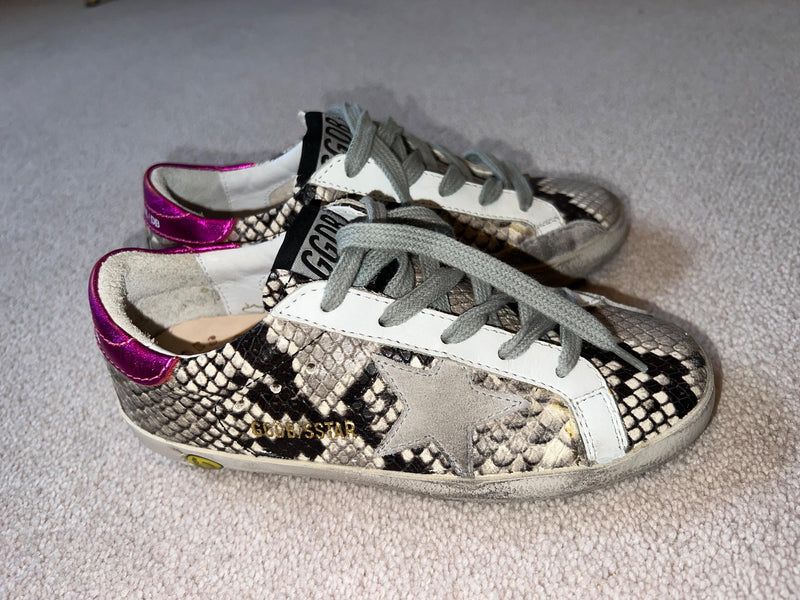 Python Printed Superstar Sneakers