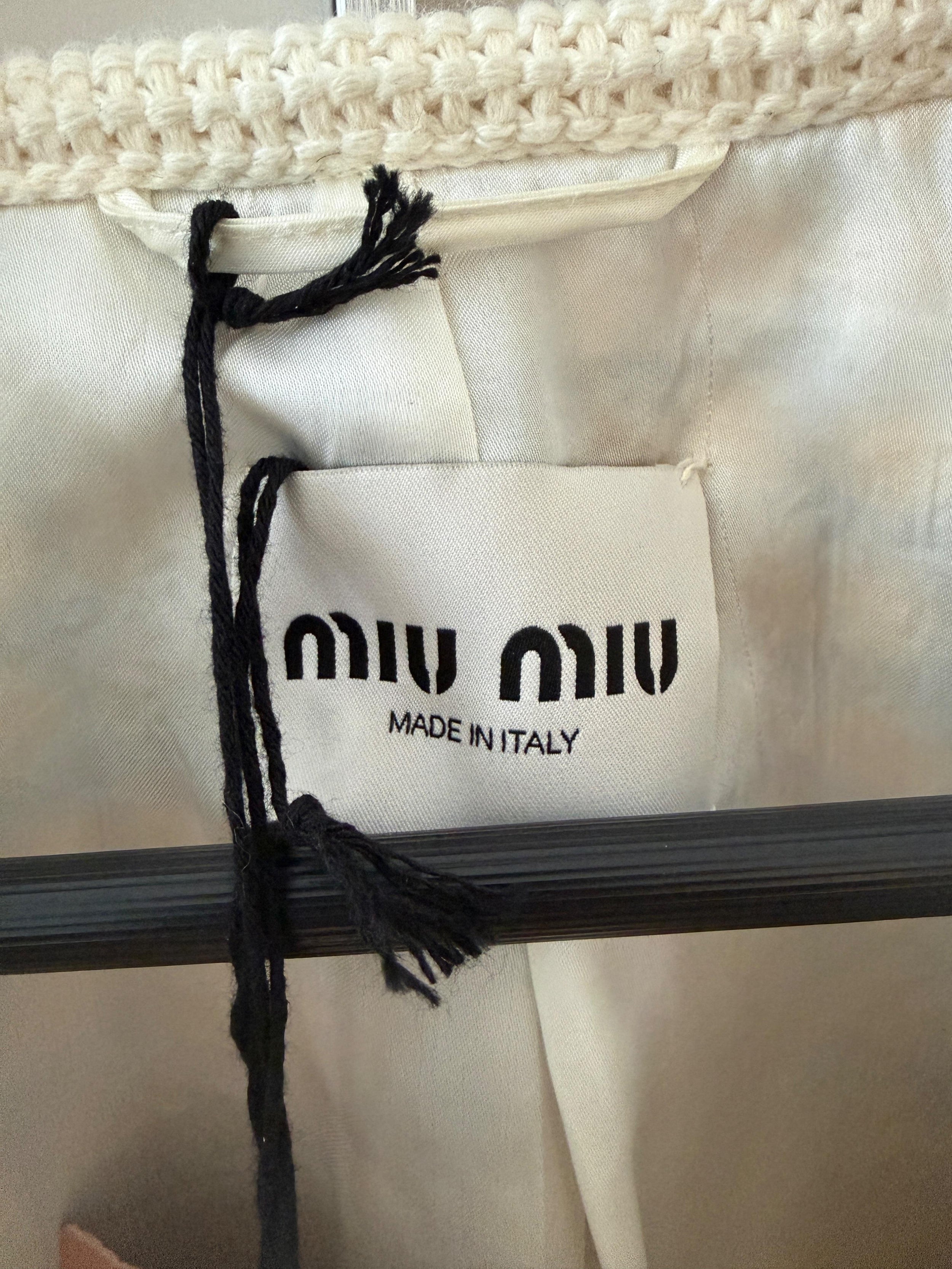 Miu Miu Mustard Tweed Jacket