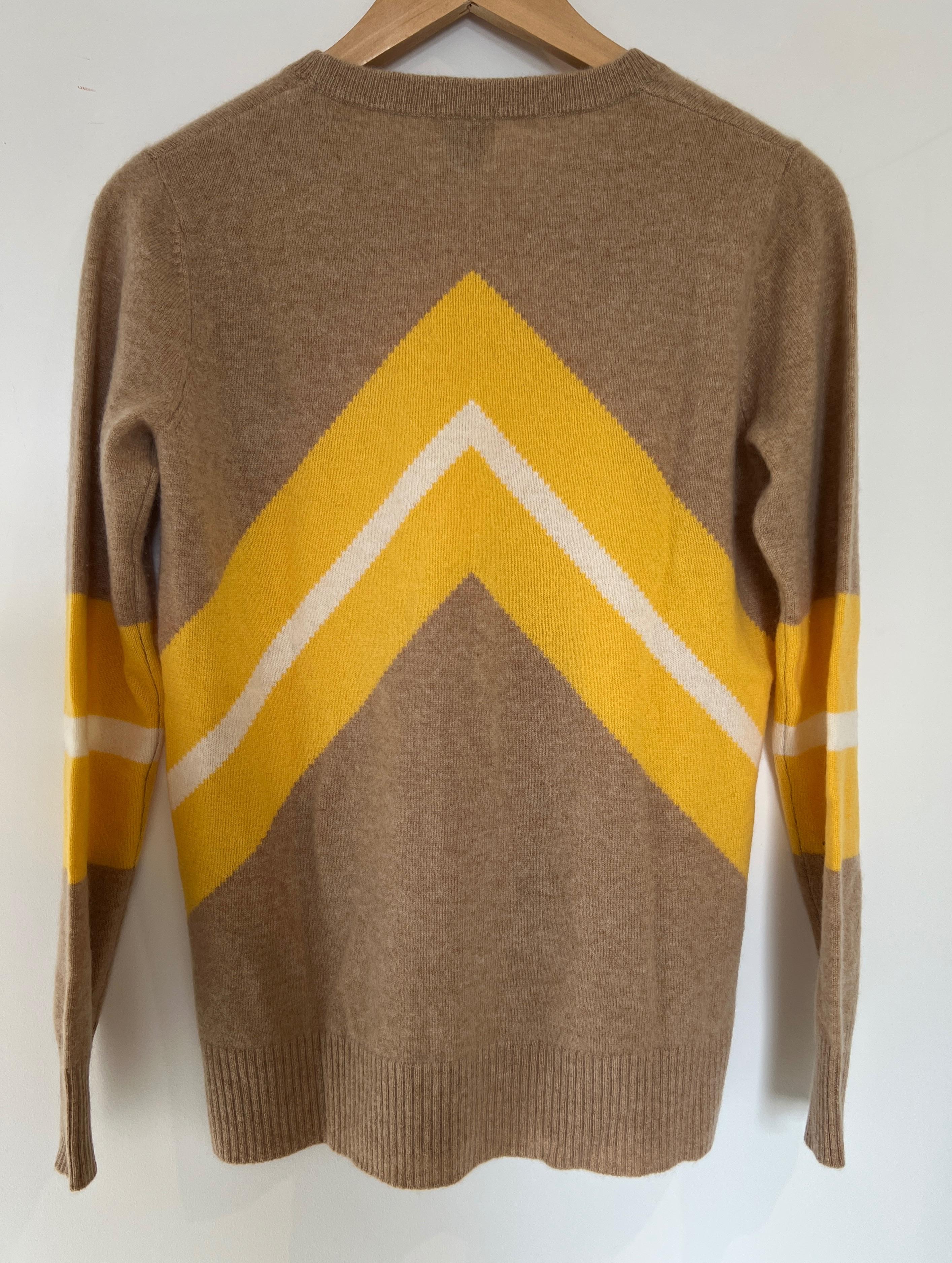 Madeline Thompson Chevron Cashmere Jumper