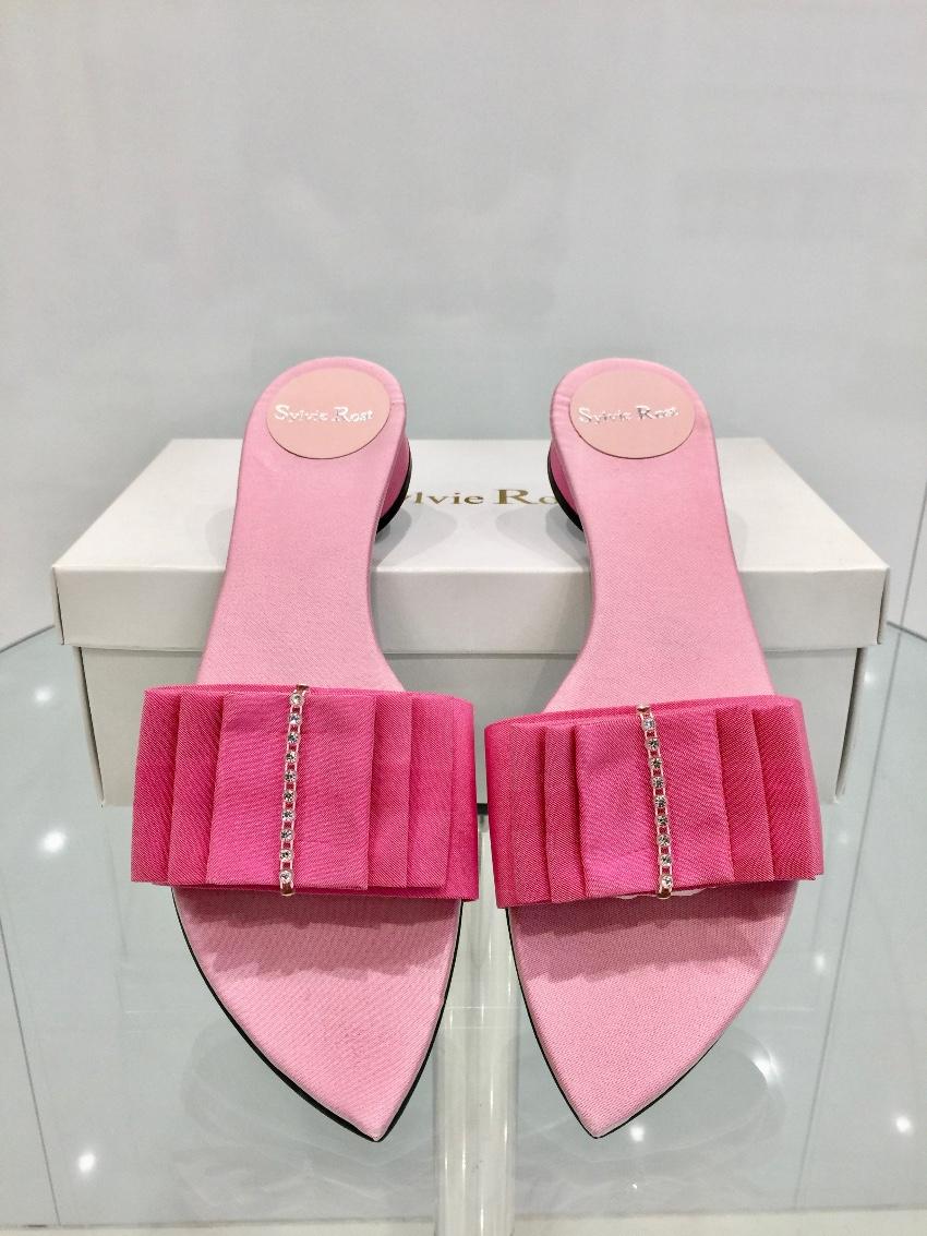 Sylvie Rost Paris Rose Pink Slides