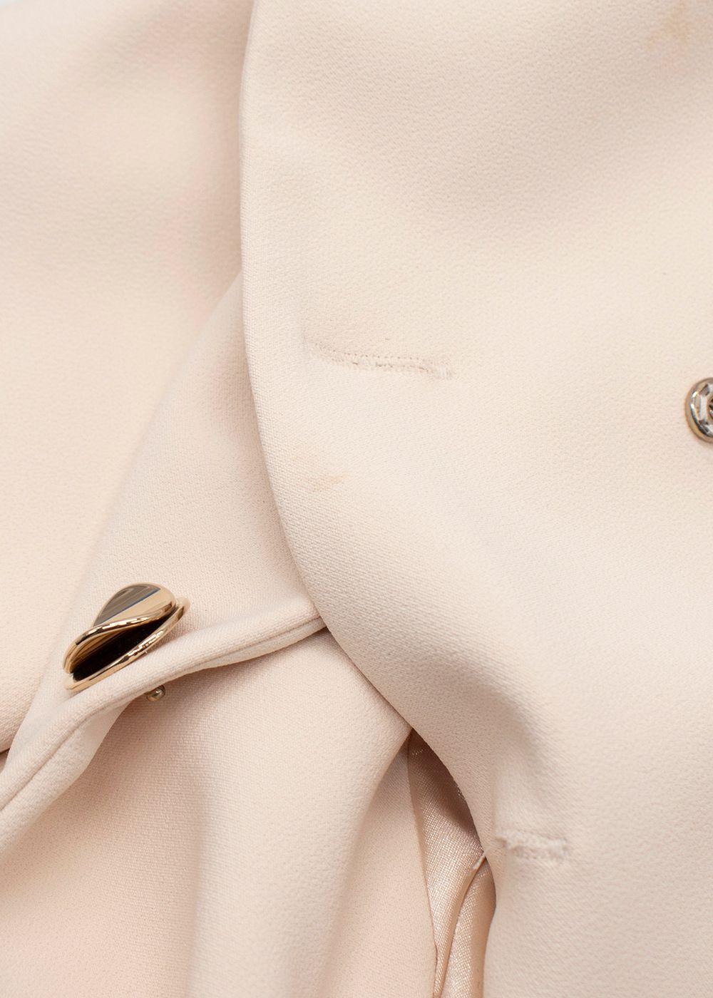 Elisabetta Franchi Beige Abito Donna Blazer Dress