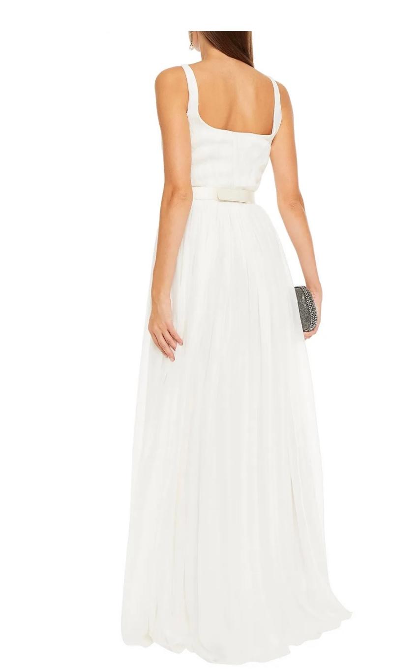 Stella McCartney Embellished gathered silk-chiffon gown