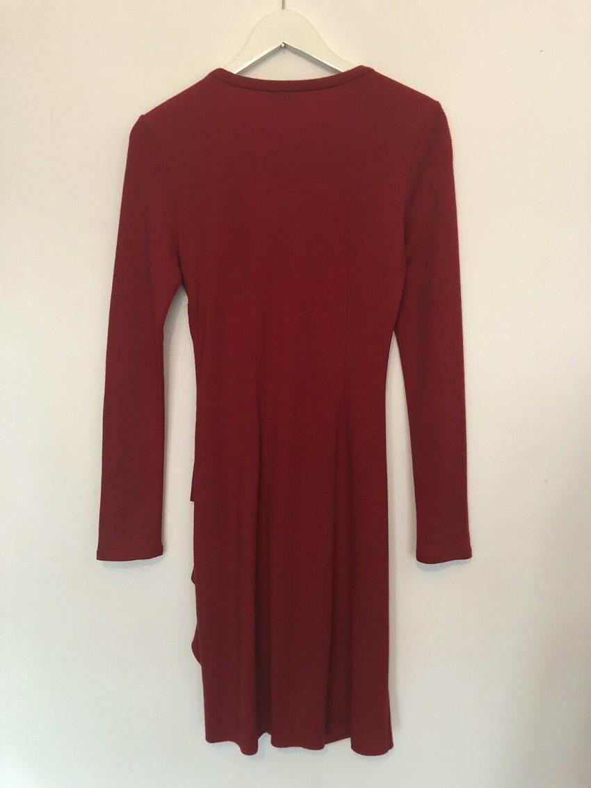 Jospeh size-zipped ruffle red dress