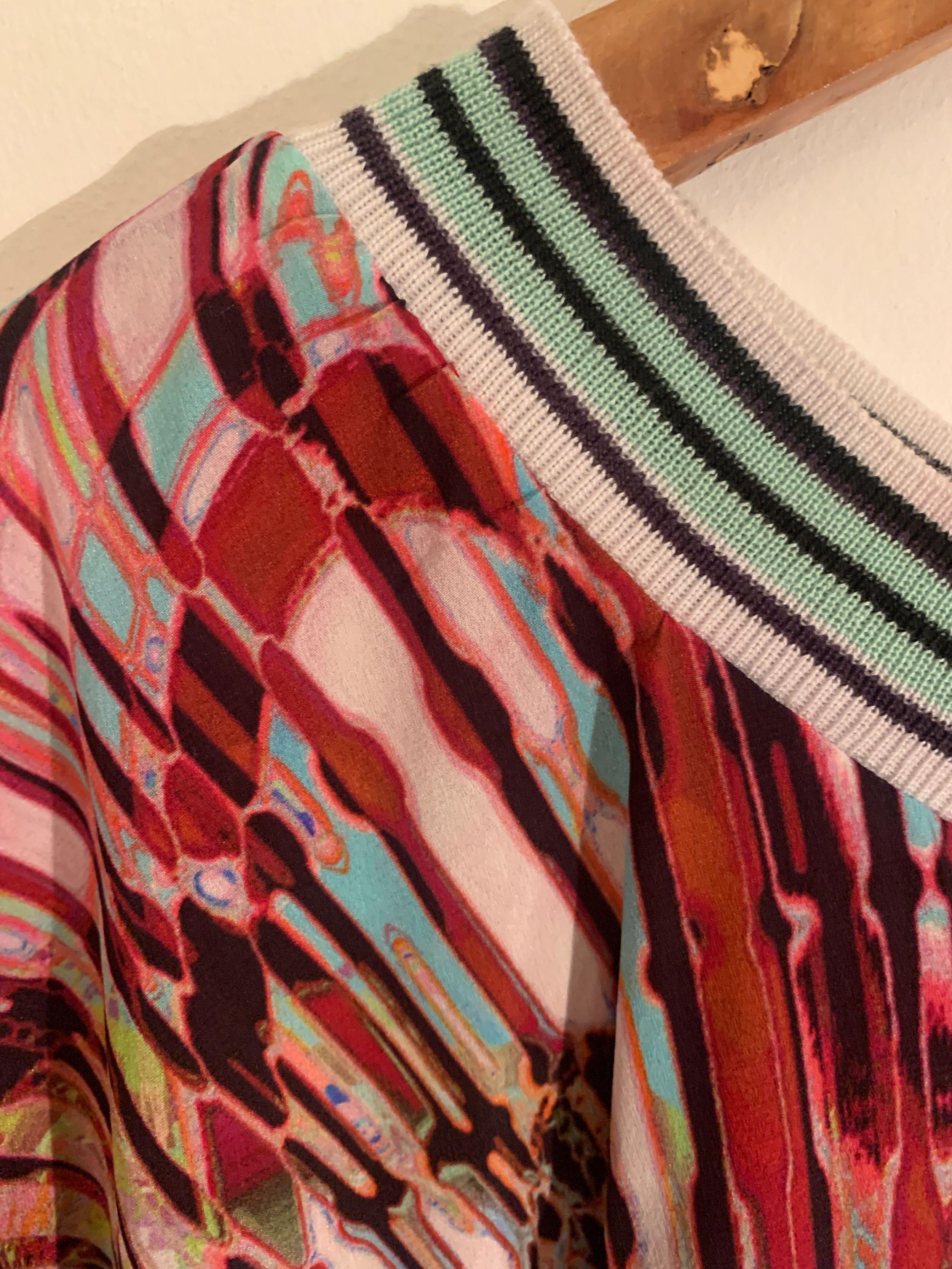 Byblos Printed Silk Boho Top