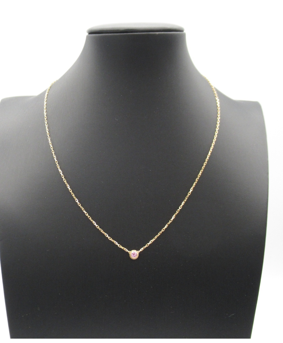 Cartier D'Amour Pink Sapphire Gold Necklace