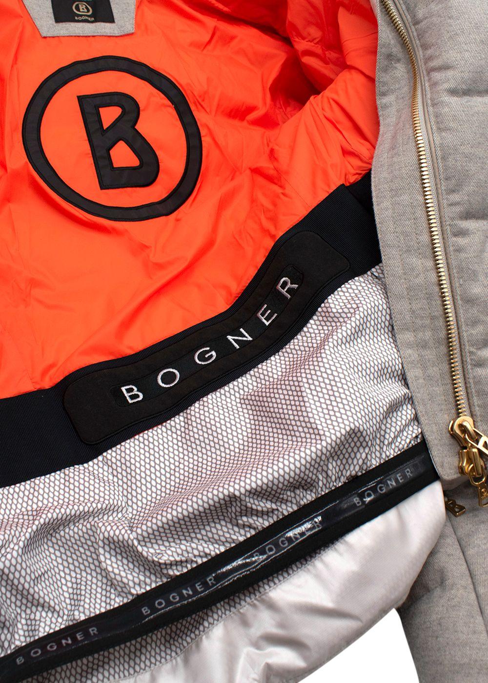 Bogner Grey Zip Uma-D Down Puffer Jacket