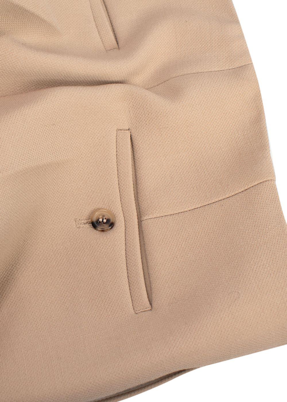 Celine Beige Tailored Wool Trousers