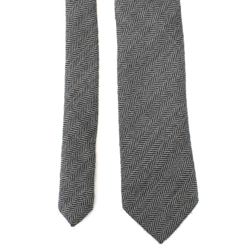 Hackett of London Grey Wool Tie