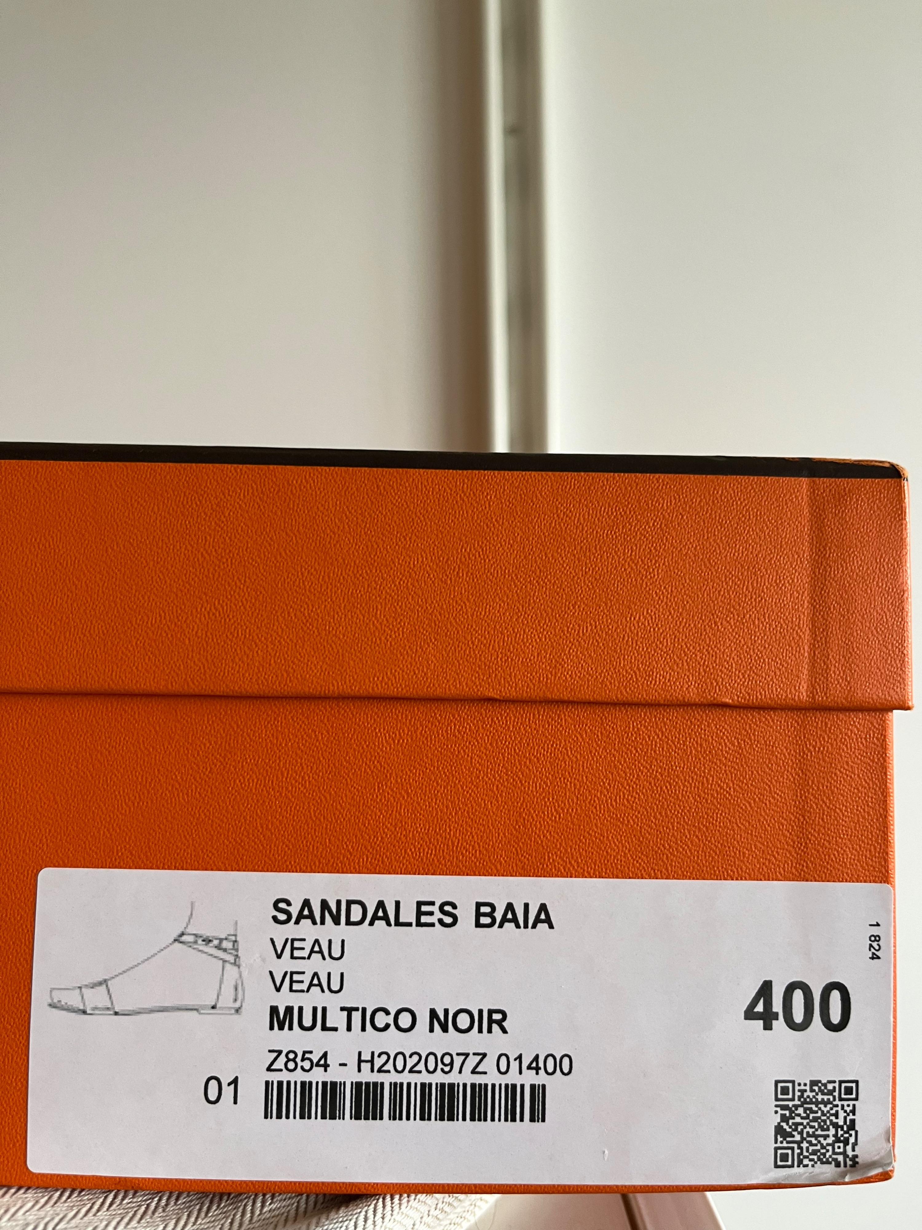 Tri-Colour Leather Baia Sandals