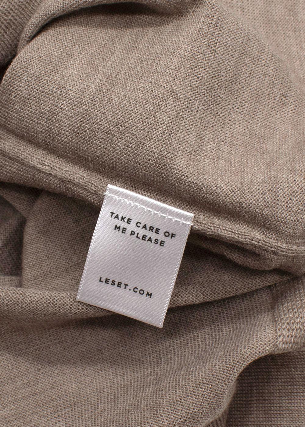 Leset Sand Brown James V Neck Polo Shirt