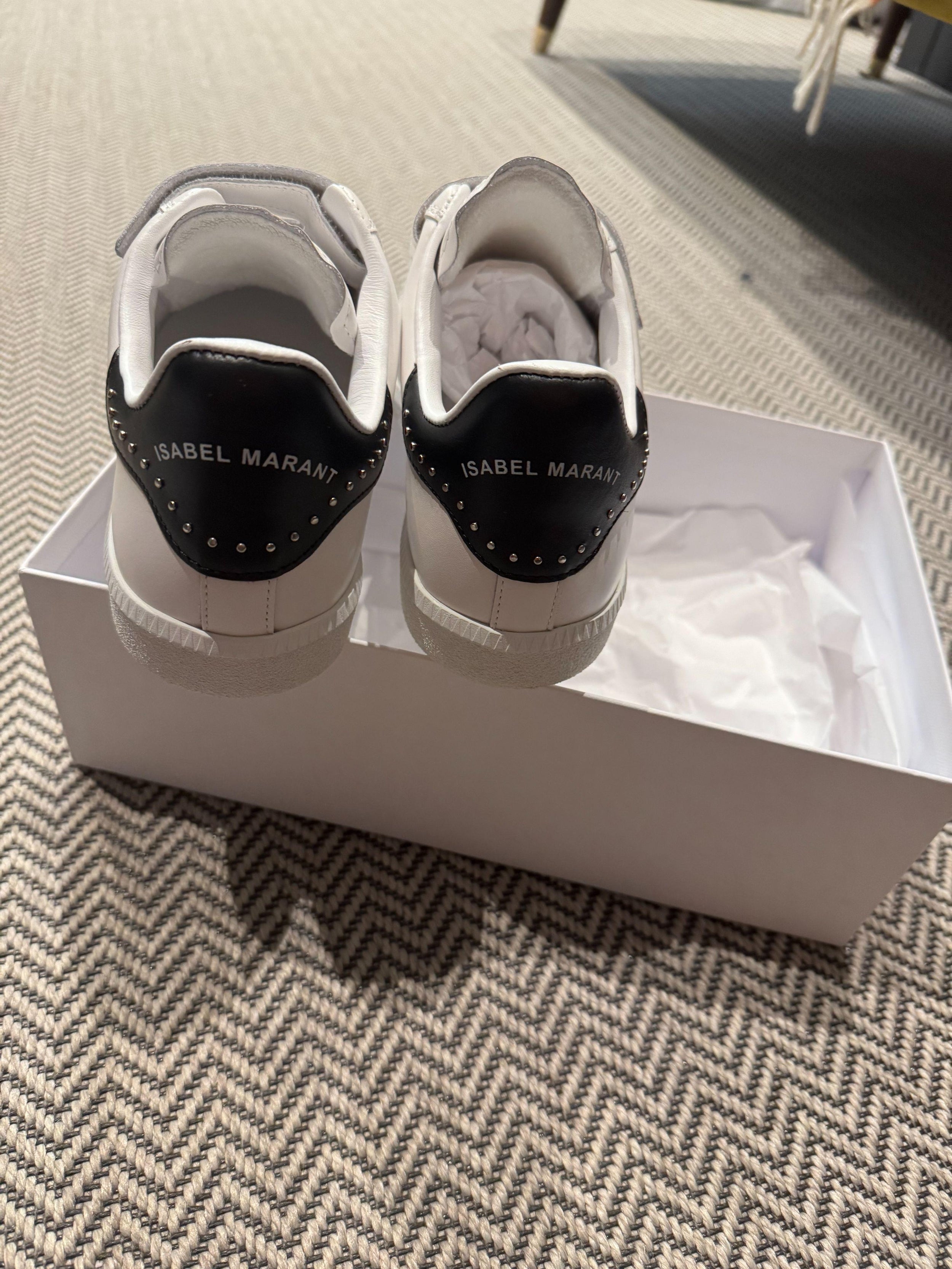 Isabel Marant White Beth Sneakers