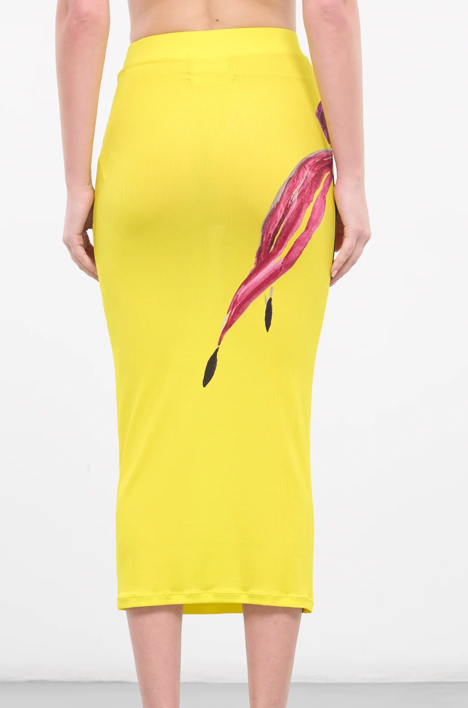 Louisa Ballou Ribbed Midi Skirt
