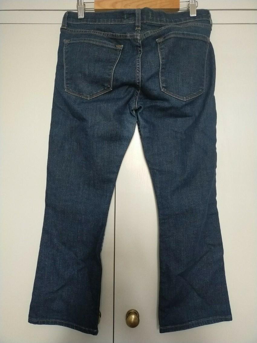 J Brand Blue Cropped Bootleg Jeans