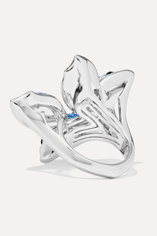 Stephen Webster Blue  'Love Me, Love Me Not' Crystal Haze Chance Large Cocktail Ring