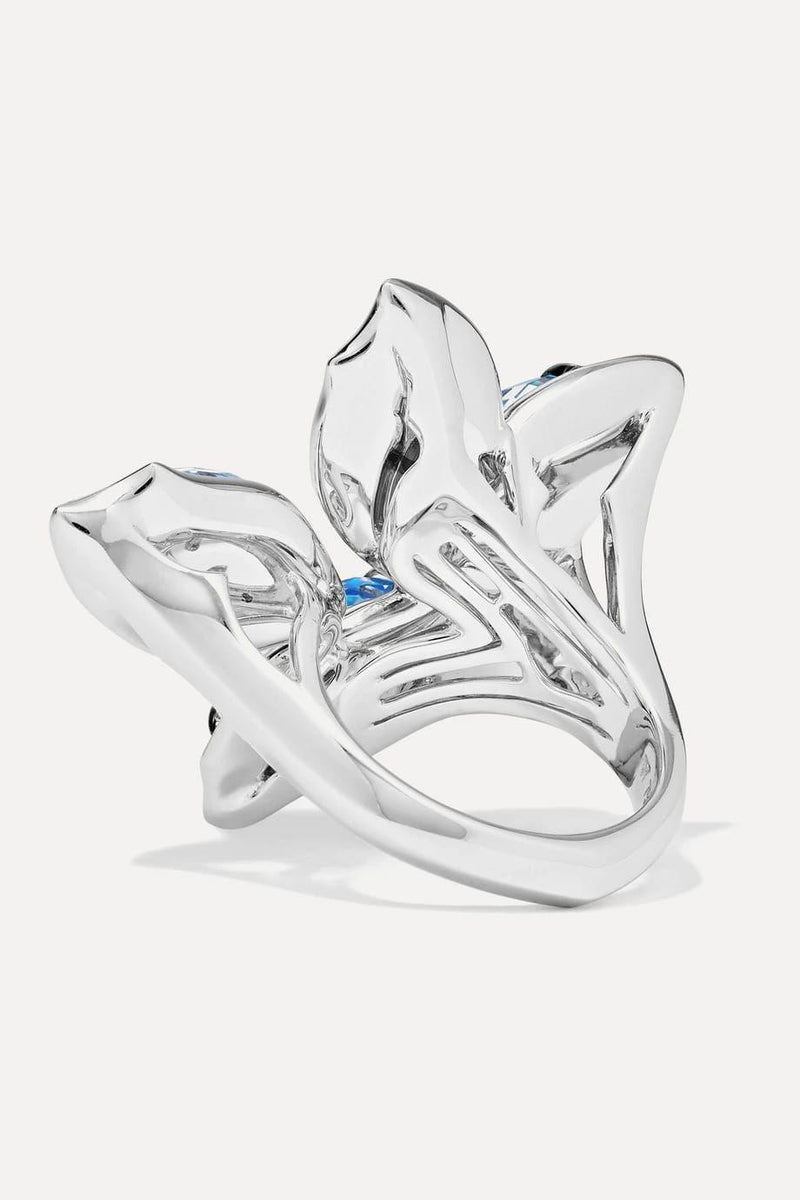 Stephen Webster Blue  'Love Me, Love Me Not' Crystal Haze Chance Large Cocktail Ring