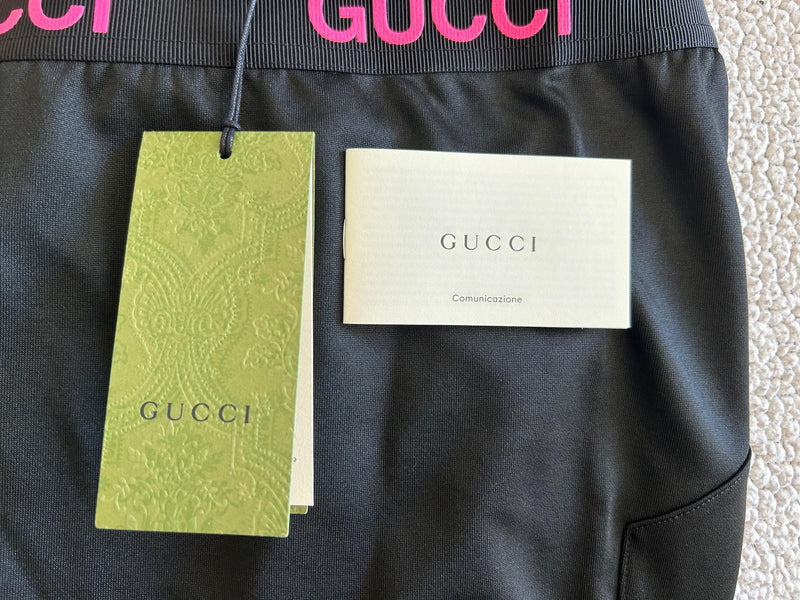 Gucci Black Technical Jersey Cycling Shorts
