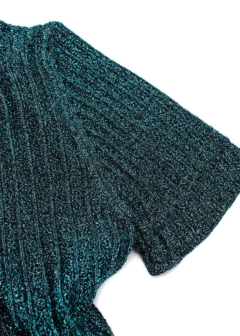 Missoni Blue Metallic Maxi Cardigan