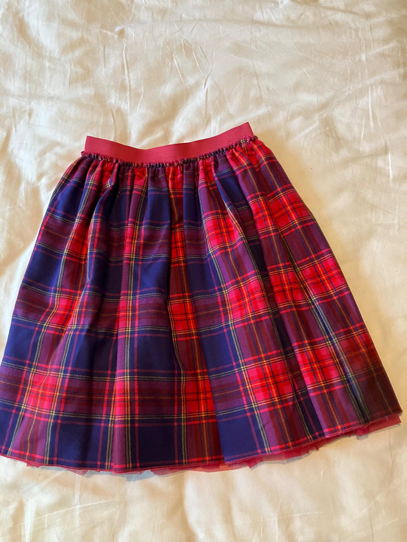 Il Gufo Kids Tartan Mini Skirt