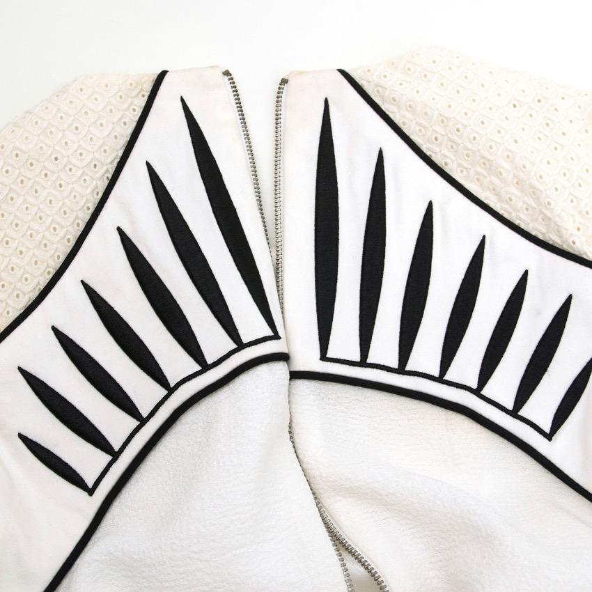 Bless'ed Are The Meek White Cap Sleeved Dress