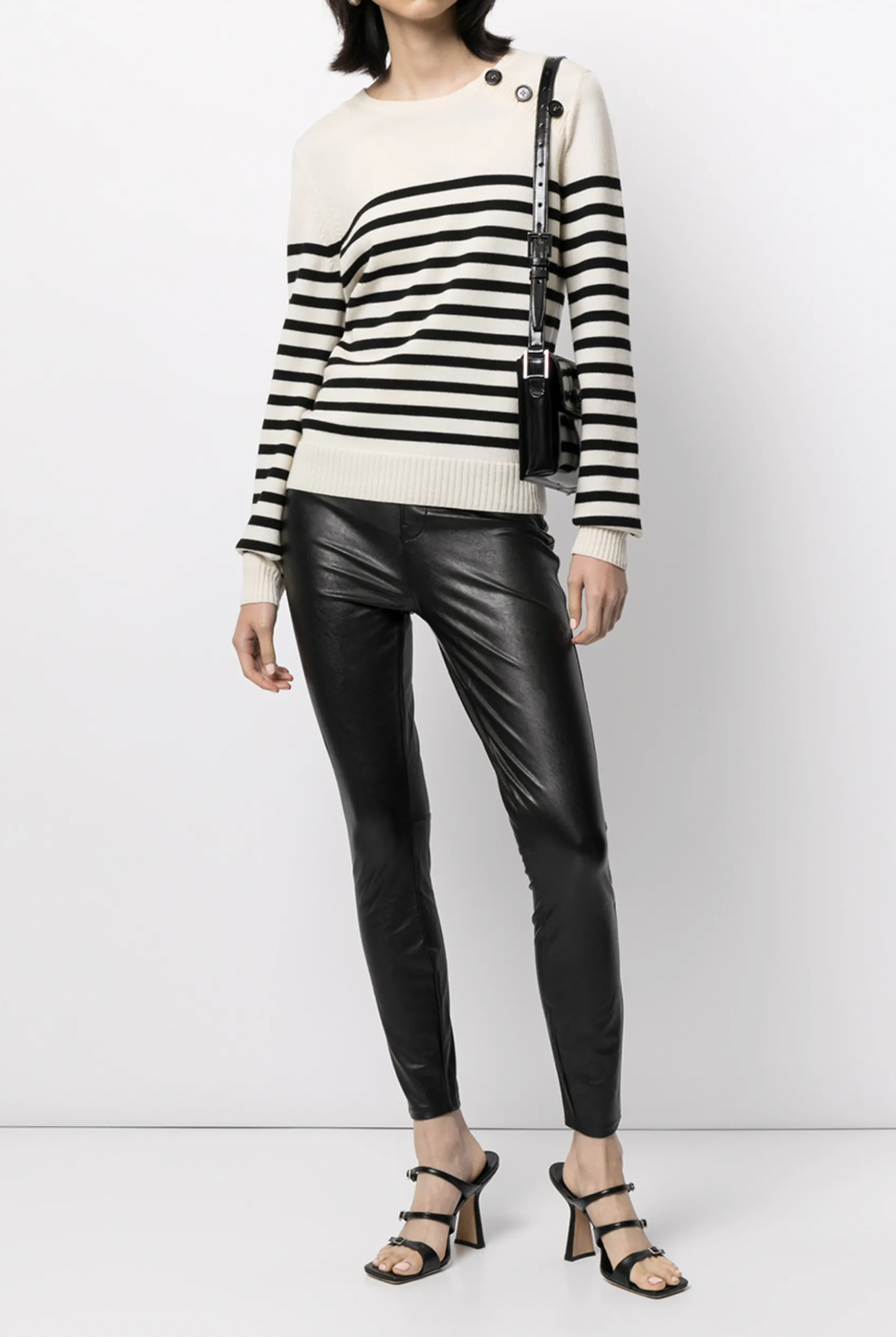 Spanx Black Faux Leather Skinny Trousers