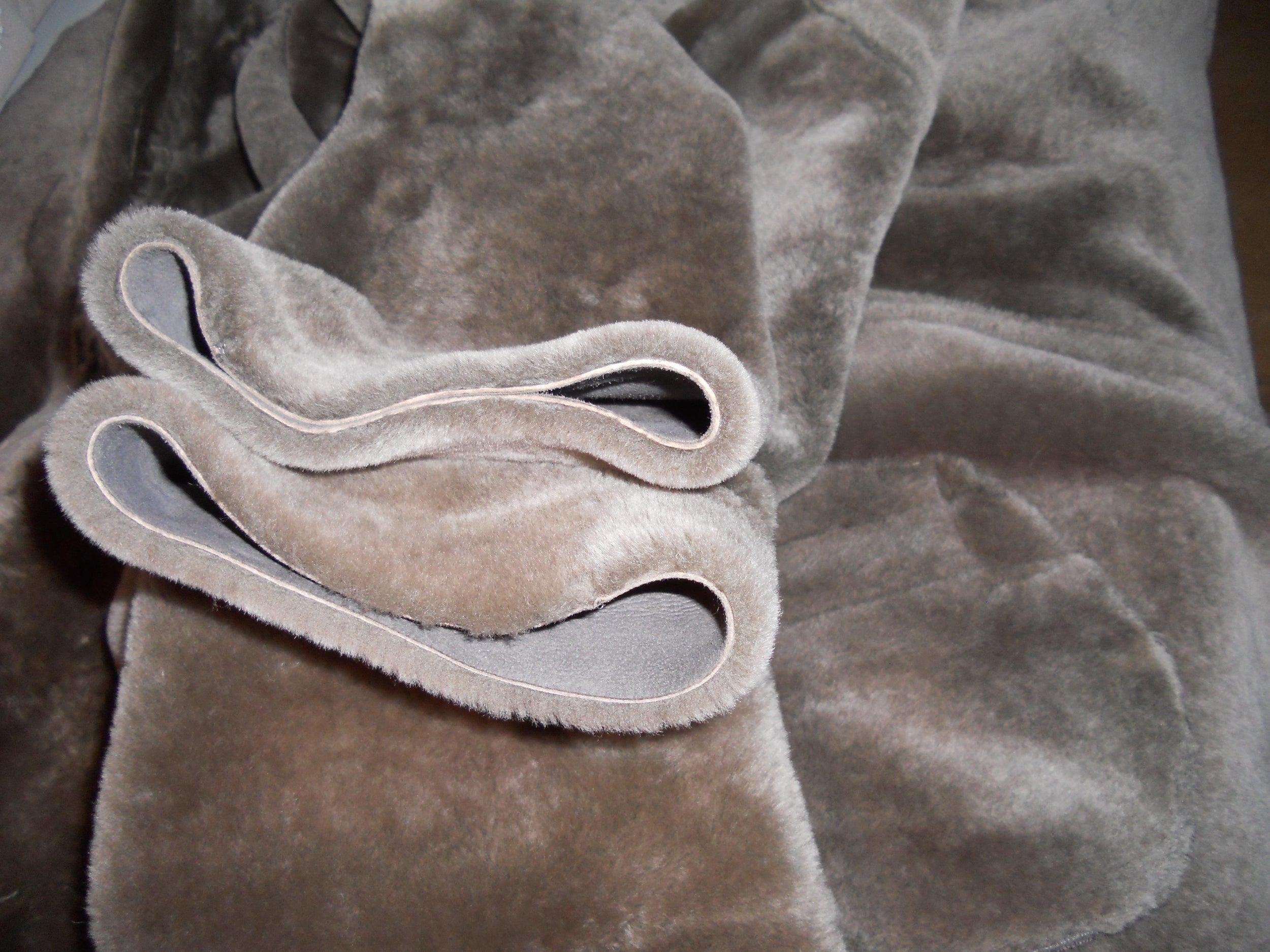 Nicole Farhi Sheared Shearling Duffle Coat