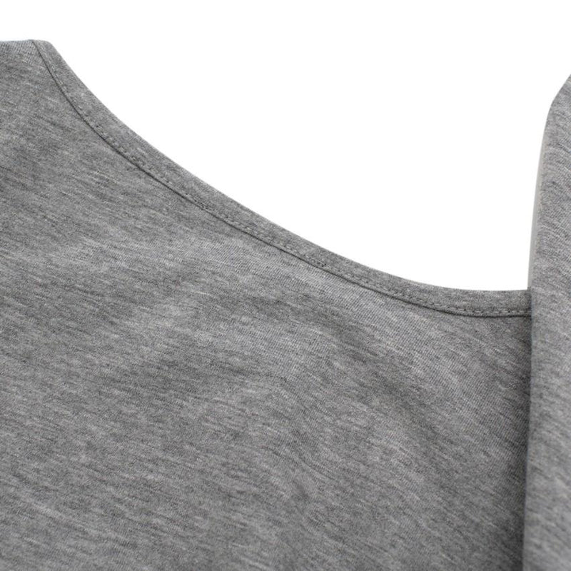 Lili Gaufrette Grey Long Sleeve Kitten Pocket T-Shirt