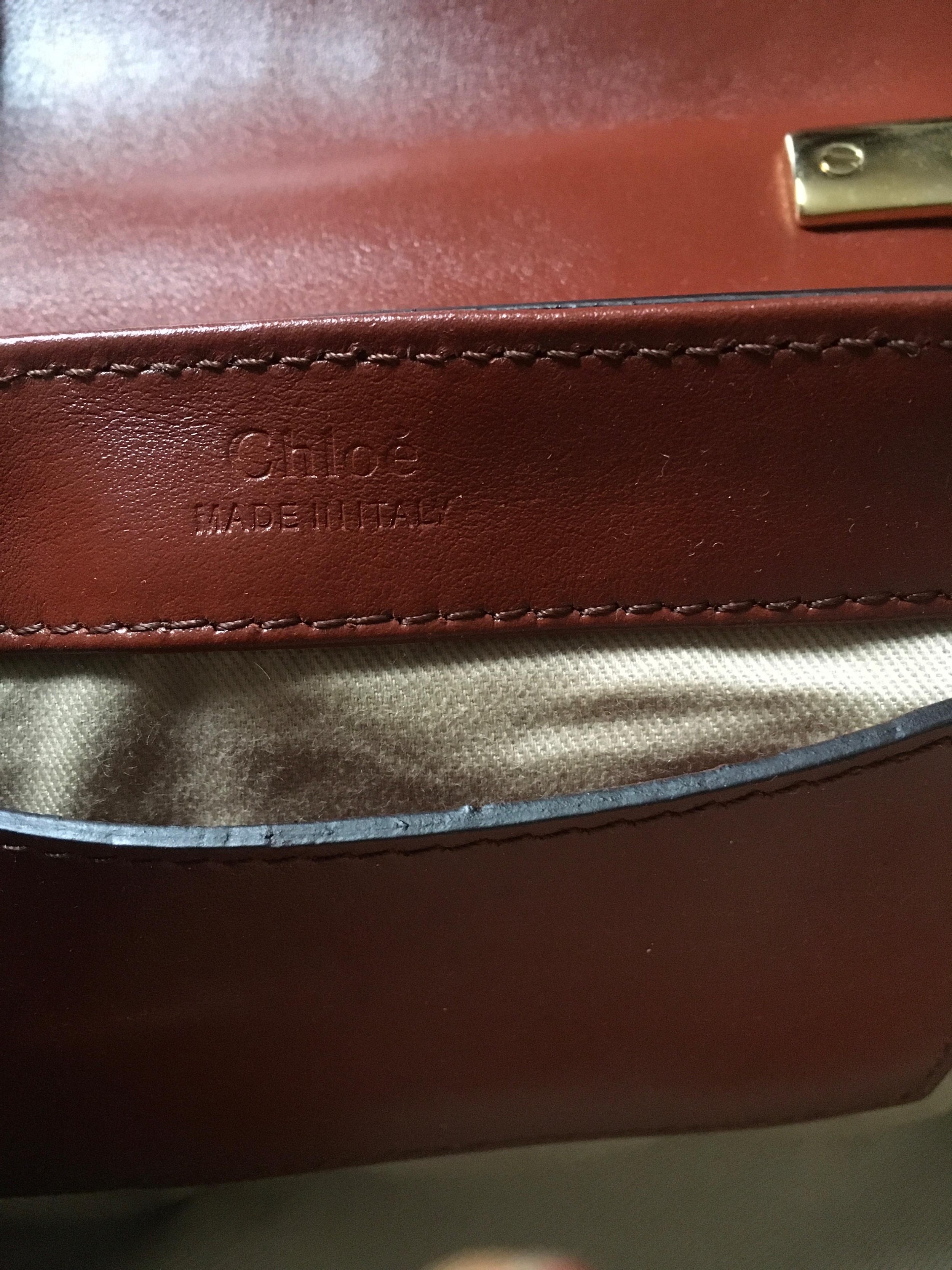 Chloe Green Lizard Embossed C Bag