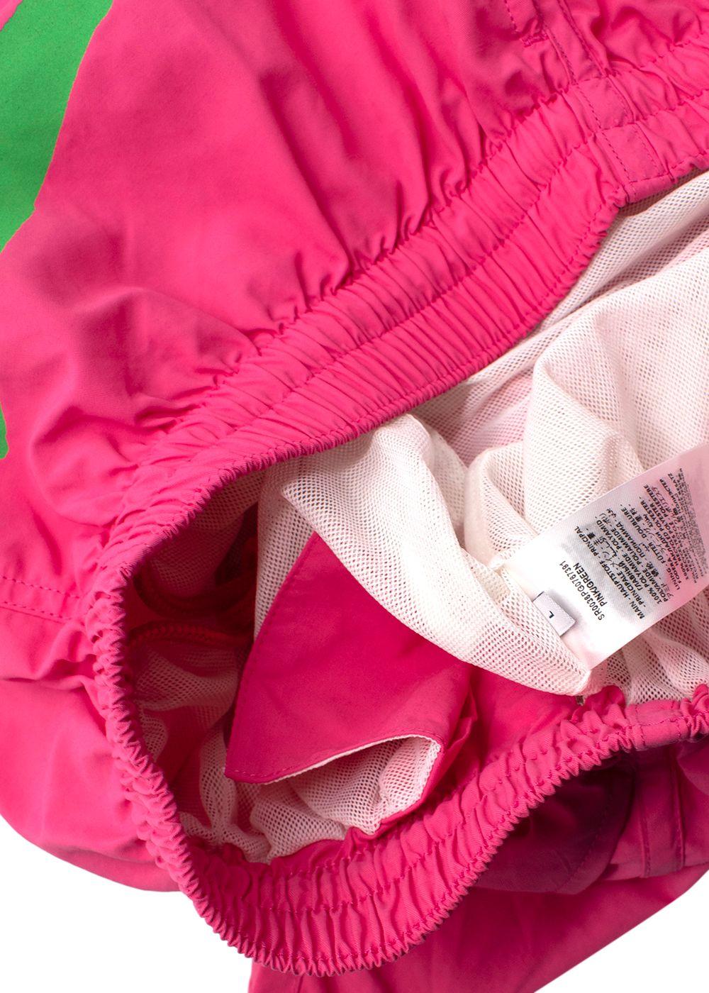 JW Anderson Pink Logo Printed Swim Shorts
