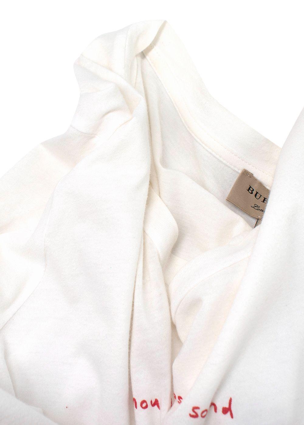 Burberry White London Print T-shirt