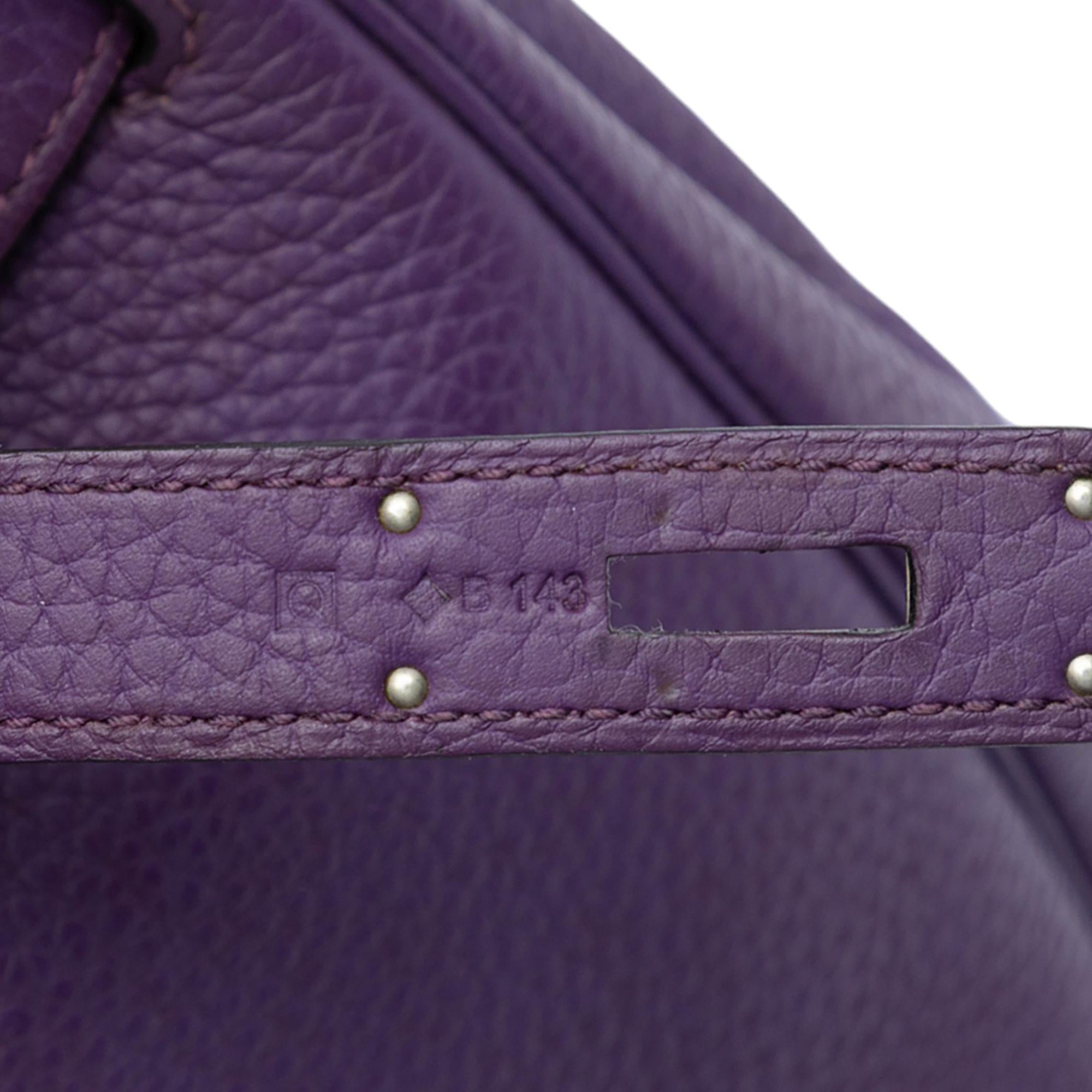 Hermes Ultraviolet Togo Kelly II Retourne 35