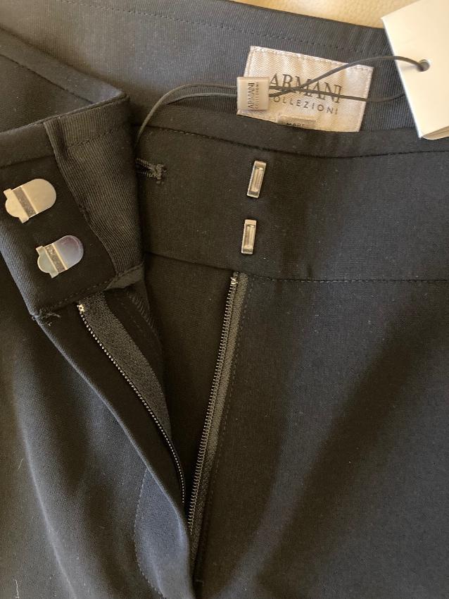 Armani Collezioni Black Tailored Pants