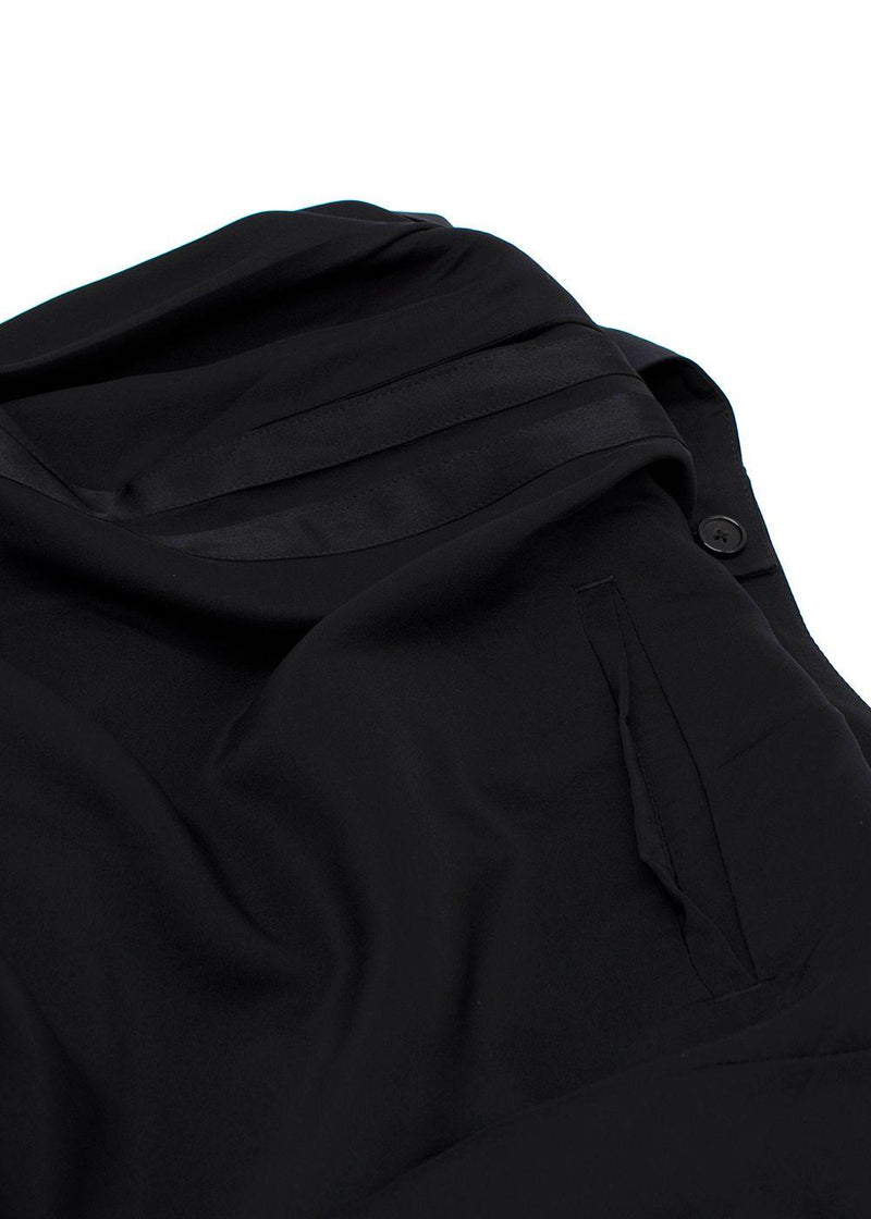 Serena Bute Black 100% Silk Trouser