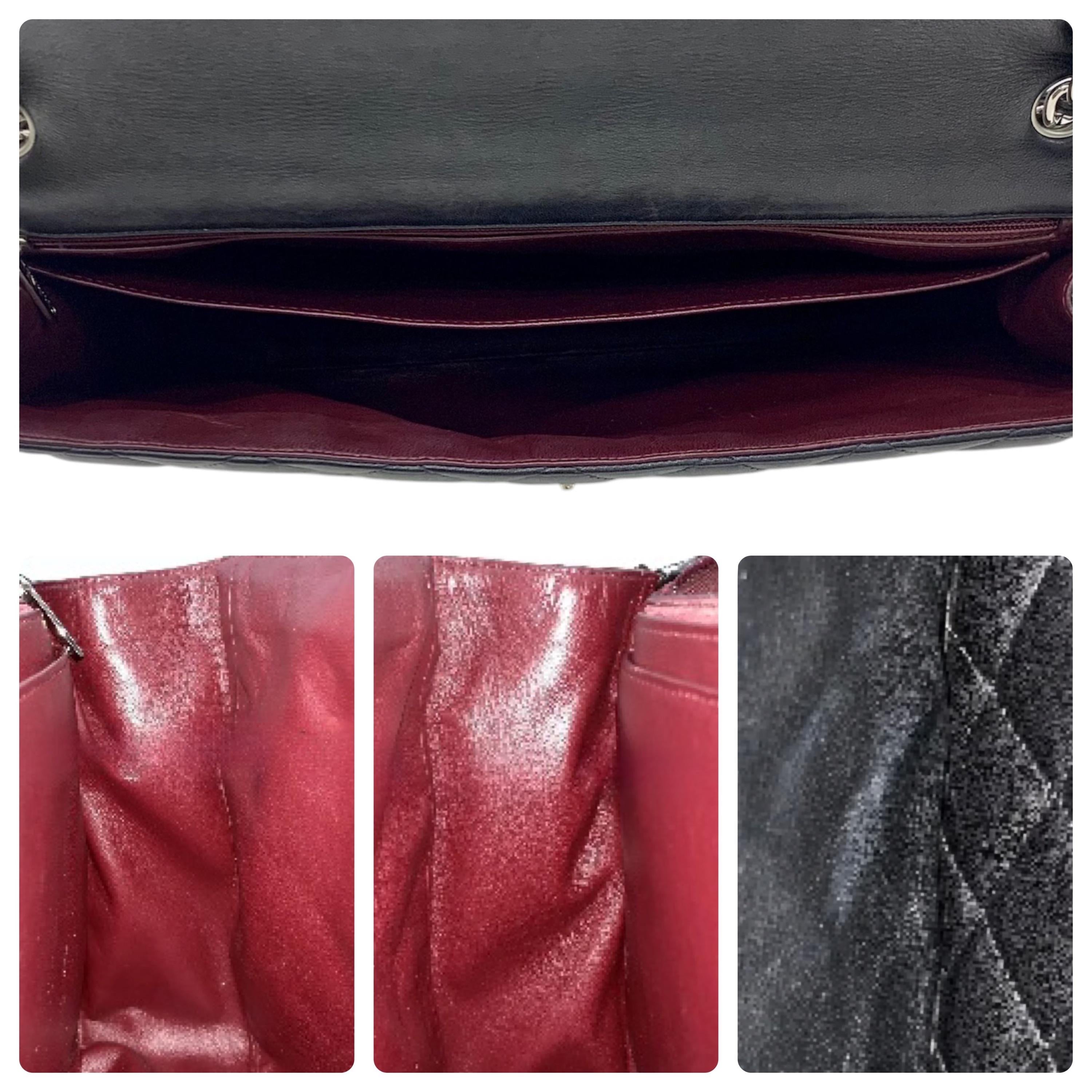 Chanel Black Lambskin Maxi Single Flap Bag